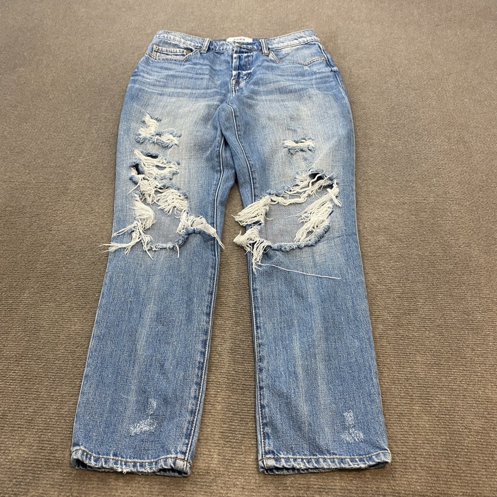 Pistola Presley‎ Distressed Ripped Straight Jeans Women's 28 Rock Or Bust Rob